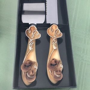 Wedding Serving Set Cowboy Cowgirl NIB